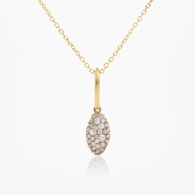 BABY MALAK ORIGINAL DROP ICE SMALL MARQUISE NECKLACE